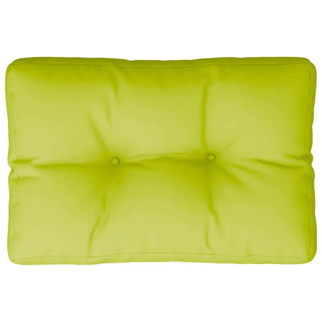 Coussin de palette vert vif idéal pour aménager un coin lecture