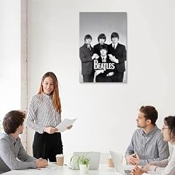 LUISAS Poster décoratif sur toile The Beatles – Impression sur toile moderne pour chambre à coucher – 30 x 45 cm - Les Beatles, Paul McCartney, John Lennon, RIngo Starr, George Harrison LUISAS Poster décoratif sur toile The Beatles - Impression sur toile moderne pour chambre à coucher - 30 x 45 cm – Image 5