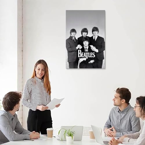 LUISAS Poster décoratif sur toile The Beatles – Impression sur toile moderne pour chambre à coucher – 30 x 45 cm - Les Beatles, Paul McCartney, John Lennon, RIngo Starr, George Harrison LUISAS Poster décoratif sur toile The Beatles - Impression sur toile moderne pour chambre à coucher - 30 x 45 cm – Image 6