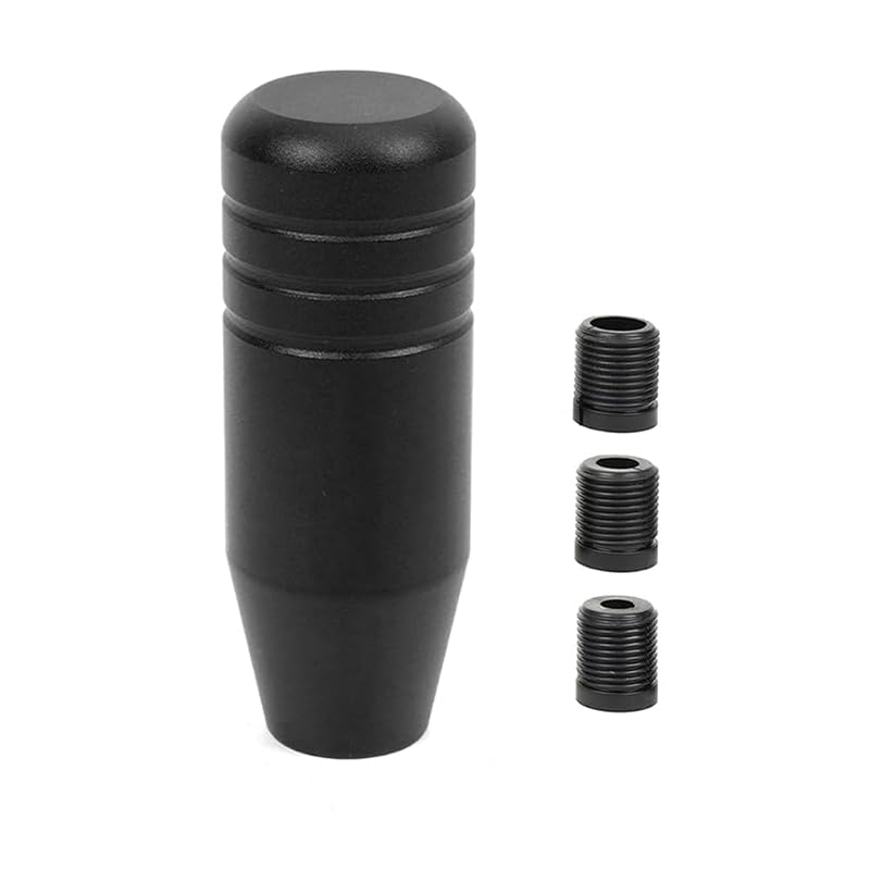 Manopla de Câmbio em Liga de Alumínio Preta muge racing com 3 Adaptadores, 8,9 cm