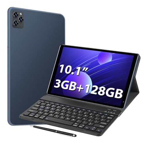 Image of 10.1inch Android 8.1 Tablet, 8-Core Tablet PC with Keyboard & Cases, 3GB+128GB(TF 256G), Dual 4G SIM, T860 GPU, BT5.0, GPS, WiFi 5, Face Unlock, Dual Cameras, 5000mAh Battery (Gray, 4)
