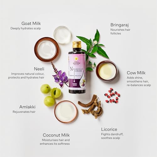 Kerala Ayurveda Neelibringadi Keram Hair Oil - 200 ml | Promotes Hair Growth | Strengthens Hair Root & Helps Reduce Hair Fall | Helps Control Premature Greying & Dandruff with... - Image 5