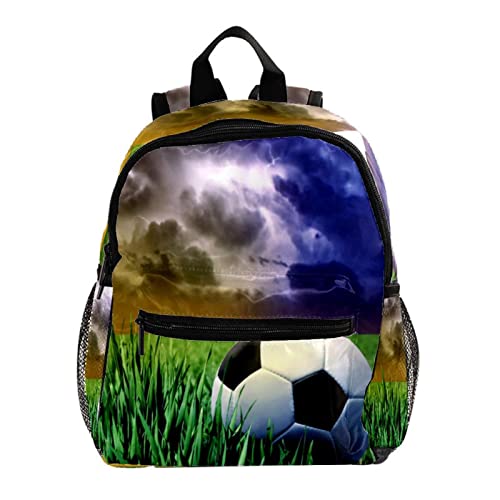 Sac à dos herbe verte pour garçons et filles - Cartable multicolore de 30,5 cm pour l'école