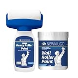 Quick-Dry White Wall Repair Roller - (34 oz/1000ml) Portable Coating Tool for Stains & Graffiti | Water-Based Formula - Ideal for Home & Office