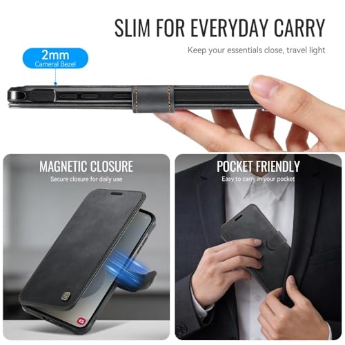Étui pour Samsung Galaxy S25 Ultra violet, la coque portefeuille en cuir idéale en voyage