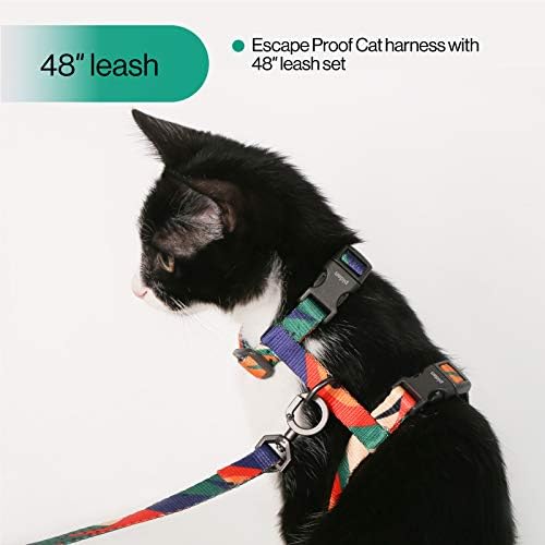 pidan Cat Harness and Leash Set, Cats Escape Proof - Adjustable Kitten Harness for Large Small Cats, Lightweight Soft Walking Travel Petsafe Harness