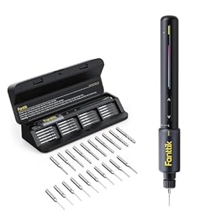 Fanttik K2 Nano Power Drill, Hand Drills, 20 Bits, 800mAh Rechargeable, Tool Kit for DIY Projects, Shells, Plastic, Jewelry, PCB, Aluminum Plate