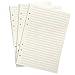 WWW 3 confezioni di carta di ricarica A5 da 100 g/m² con 6 fori fogli di carta da 135 fogli (270 pagine) Liscia ricaricabile per raccoglitore, diario, quaderno, scuola, ufficio, viaggio, carta a righe