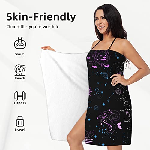 Skt T1 Microfiber Taurus Beach Towel Taurus Constellation Witchcraft Zodiac Space Bath Towel Luxury Taurus Decor Gifts For Adult Girls, Quick Dry Pool Towels Beach Accessories, Oversized 31.5X51.2 #TOP3