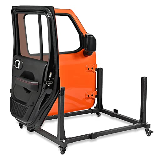 Image of Nilight Door Storage Rack Movable Cart Holder Hanger for Wrangler JK JL JT | Gladiator Sliding Bracket 2007 2008 2009 2010 2011 2012 2013 2014 2015 2016 2017 2018 2019 2020 2021 2022 2023 2024 20252026
