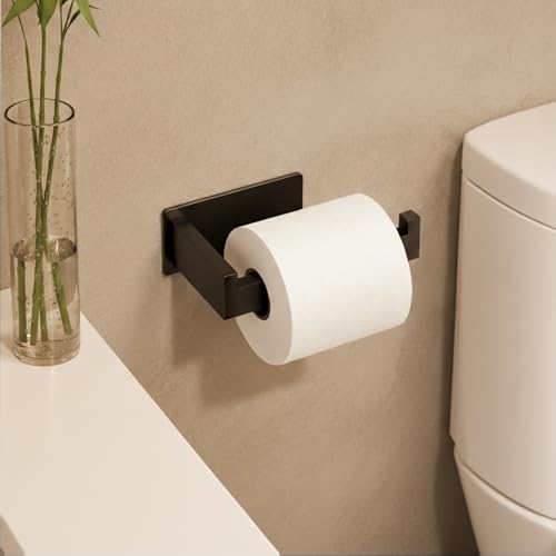 Minismus toilettenpapierhalter, Edelstahl klopapierhalter mit starkem Selbstklebendem Sticker, der bis zu 3 kg hält, bohrfreier klorollenhalter für eine beschädigungsfreie und einfache Installation