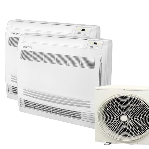 Climatizzatore dual 9000+18000 btu console pavimento r32 a++/a+ green electric evo (u.e. 5.2) con wifi