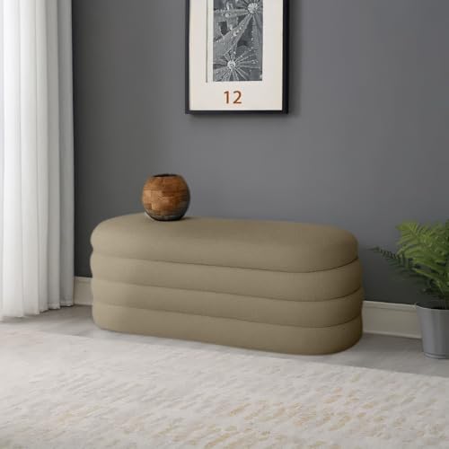 مقعد بوجاتي كبير - 120 × 50 × 50 سم - قماش باندا، هيكل خشبي ...