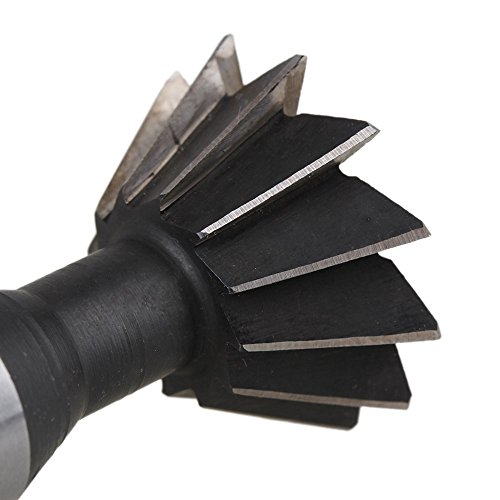 Cnbtr CNBTR403 28Mm Dia 60-Degree Silver Hss Double-Edged Dovetail Tool Metalworking End Mill 12 Flutes thumb #6