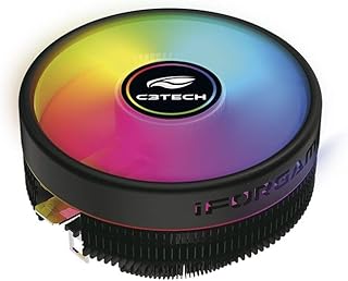 Cooler Fan C3Tech Gaming FC-L50RGB para Processador CPU AMD e Intel com Iluminacao RGB ate 1600RPM, 408010090100
