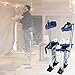 mitoharet Drywall Stilts 18-30Inch Adjustable Aluminum Tool Stilt for Painting Painter or Cleaning Silver