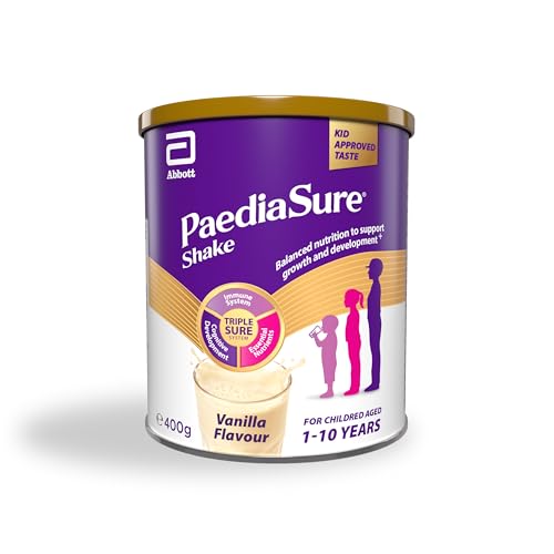 PaediaSure Shake – Vanilla Flavour – 400g – Balanced Nutritional Supplement Drink – Multivitamin for Kids – With Protein, Carbohydrates & Minerals – Supports Growth & Development – Vegetarian