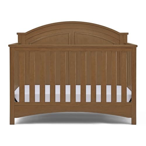 Delta Children Perry 6-in-1 Convertible Crib - Greenguard Gold Certified, Chestnut