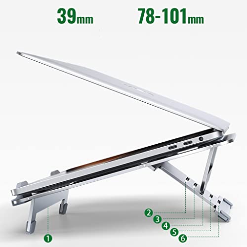 Support d'ordinateur de bureau surélevé ventilé pour pc portable stable - 5