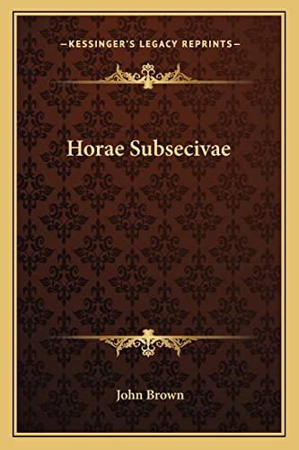 Horae Subsecivae