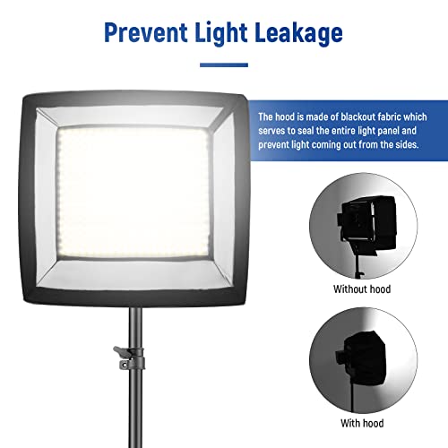NEEWER 12,2" x 11,4" Difusor de Caja de Luz Plegable con Rejilla y Bolsa para NEEWER NL660/ SNL660/ RGB660/ SNL530 Panel de Luz de Video LED,Studio Portrait Photography Youtube Video Soft Lighting - Imagen 5