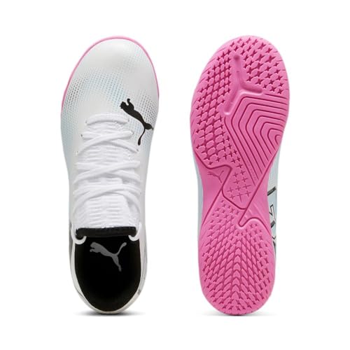 PUMA PUMA Future Indoor Training Sneaker, White Black, 4.5 US Unisex Big Kid