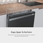 SAMSUNG Smart 44dBA Dishwasher w/ StormWash+, AutoRelease Door, Quiet Operation, 3 Dish Racks, Pre Blast Cycle, Energy Star Certified, DW80B6060UG/AA, Fingerprint Resistant Stainless Steel, Black - Image 5