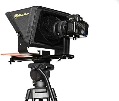 Glide Gear TMP 500 Universal Video Camera Tripod Teleprompter 15mm Rails w/Carry Case