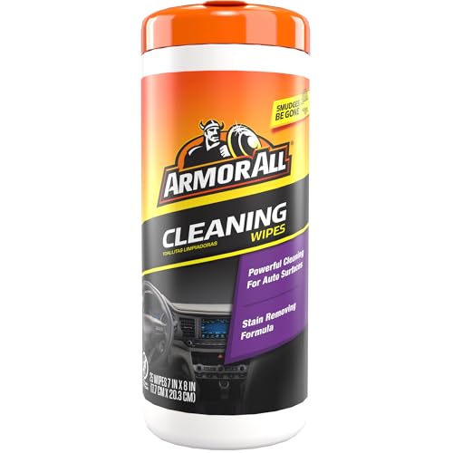Armor All Car Interior Cleaner Wipes, Car Interior Cleaning Wipes for Dirt and Dust in Cars, Trucks...