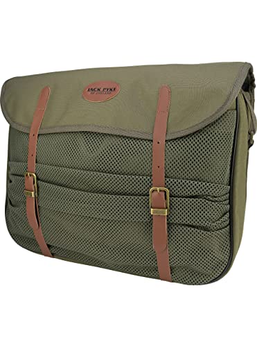 Bolsa de caza bandolera Jack Pyke con acabados en cuero y lona resistente 3