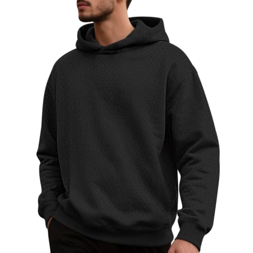 Sudadera de invierno para hombre que elimina el frío corporal con su tejido informal grueso