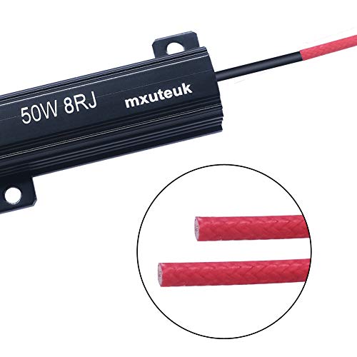 Mxuteuk 50W-8RJ-4 4Pcs Led Resistor Car Load Resistors 50W 8Ohm thumb #2