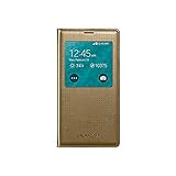 Samsung Galaxy S5 S View Flip Cover Case - Retail Packaging - Copper Gold