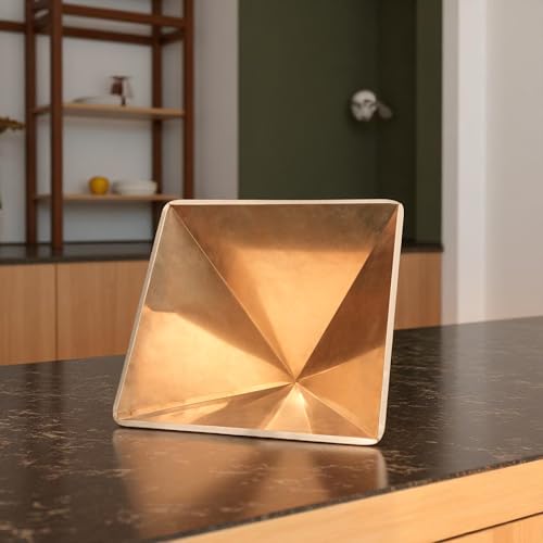 Image of Pure Copper Hollow Pyramid | 2-Inch | Pack of 9 | Boost Positive Vastu Energy for Home & Office | Powerful Remedies for Health & Wealth