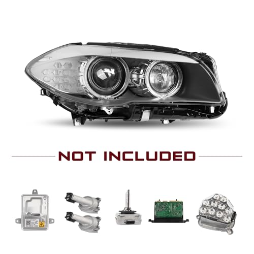 JSBOYAT HID/Xenon w/AFS Type Fit for 2011-2013 BMW 5 Series F10 F18 528i 535i 550i M5 Headlight Assembly Replacement OE Style Projector Factory Headlamp Right Passenger Side - Image 4