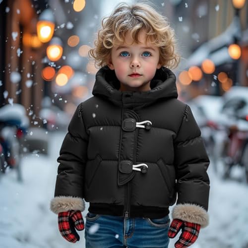 Kids Bubble Winter Coat Boys and Girls Puffer Jacket With Hooded Autumn and Winter Coat, Warm and Comfy 5-14 Years3
