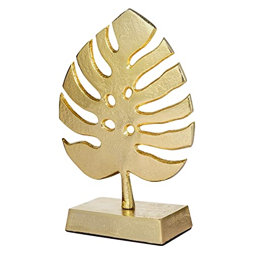 Escultura Decorativa de Hoja de Palma Moderna en Metal miniatura 7