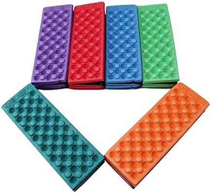 GUYAQ Folding Foam Sit Mat Thermally Insulated Folding Seat Pad Camping Hiking Sports Moisture-Proof Seat Mat Water Resistant Insulated Compact Picnic Outdoor Sitting Mat,Orange