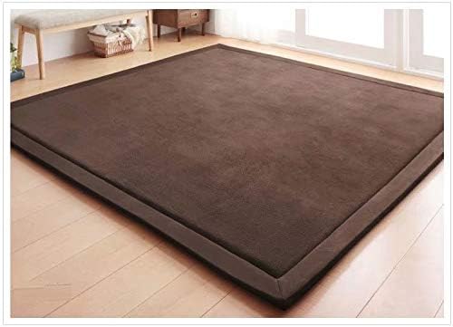 Baby Play Mat Nursey Decor Area Rug V-Mix 1.18" Thick Hypebeast Rug Non Slip Rug Pads Large Area Rug Play Mats for Babies and Toddlers Non-Toxic Area Rugs Used for Living Room 6.6x6.6Ft 6.6'x6.6'(About 200x200cm) Coffee