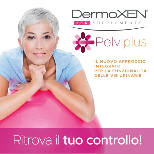 DermoXen Pelviplus Integratore Vie Urinarie Donna, per Incontinenza Urinaria da Menopausa, Stress, Post Parto. Rinforza il Pavimento Pelvico. Collagene, Magnesio, Vitamina D e Mirtillo Rosso. 30 Stick - 5