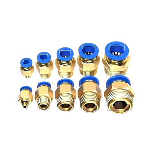 Raccord pneumatique PC étanche de 4 mm à 12 mm pour tube d'air comprimé