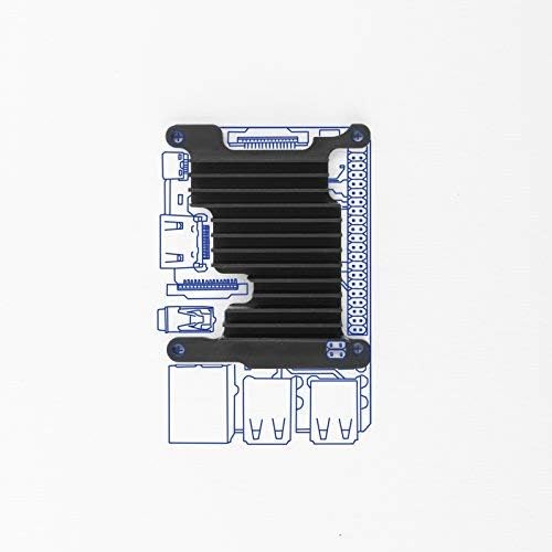 Kintaro Custom Aluminum Raspberry Pi Cooling Heatsink – Single Board Computer Kit Includes Heat Sink, Thermal Compound Paste and Screws - (Raspberry Pi 3 Model B+)
