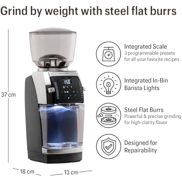 Baratza Vario W+ Flat Steel Burr Grinder (Black)