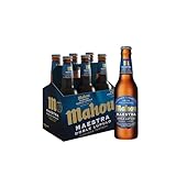 Mahou Maestra Doble Lúpulo, Pack de 6 Botellas x 33 cl, Cerveza Tostada Lager, Sabor Intenso y Espuma Cremosa, 7.5% Volumen de Alcohol