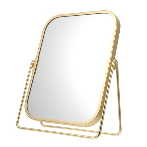 Espejo de maquillaje Ipetboom giratorio 360° con soporte metálico