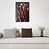 Cloud Strife Final of Fantasy VII Anime Poster, Dark Red Gritty Fan Art Print, Giant Buster Sword Illustration, Game Character Wall Decor, Stylish Manga Aesthetic Art(24x36inchs，Unframed) - Image 5