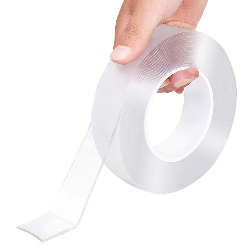 SPLASHGRIP Double Sided Tape Heavy Duty Removable Nano Tape Multipurpose Mounting Tape for Poster Carpet Picture Hanging Strip Rug WallCarpets Outdoor Home Office (16.5 Feet)