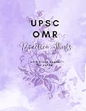 UPSC OMR Practice Sheets Booklet with Index and Blank Pages: 250 pages