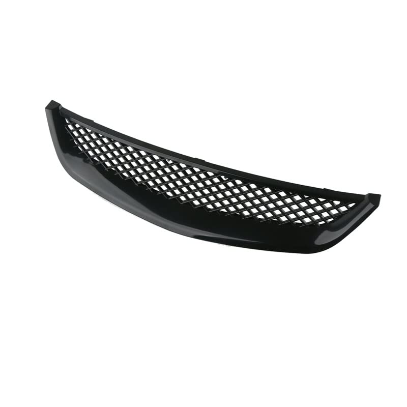 Grille de calandre avant en ABS noir brillant pour Civic JDM Type R 01-03