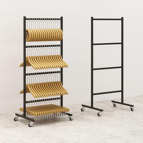 Empileur de cintres noir en métal robuste pour professionnels - 7